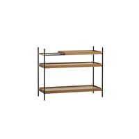 Tray Configuration 5 Shelf System Low Walnut