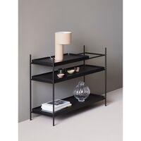 Tray Configuration 5 Shelf System Low Walnut