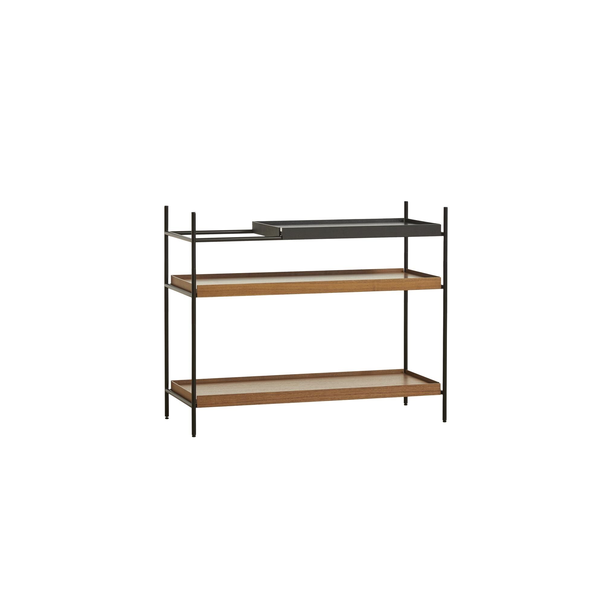Tray Configuration 6 Hyldesystem Lav Sort/Valnd