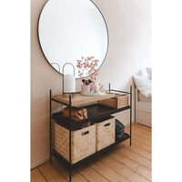 Tray Configuration 6 Shelf System Low Black/ Walnut