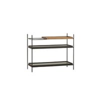 Tray Configuration 7 Shelf System Low Black/ Walnut