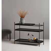 Tray Configuration 7 Shelf System Low Black/ Walnut