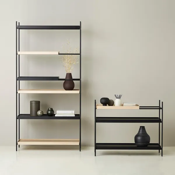 Tray Configuration 19 Shelving System High Black/ Walnut