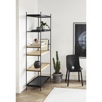 Tray Configuration 23 Shelf System High Black/ Walnut
