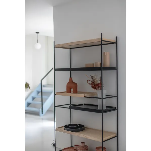 Tray Configuration 24 Hyldesystem Høj Sort/Valnød
