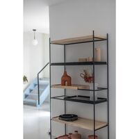 Tray Configuration 24 Hyldesystem Høj Sort/Valnød