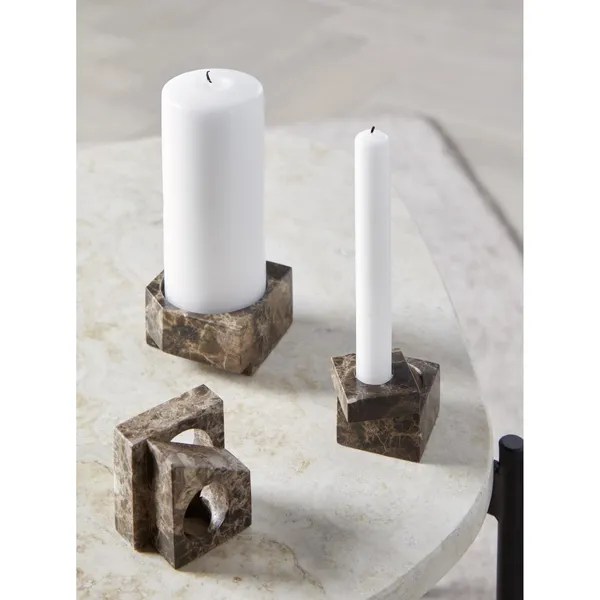 Jeu De Dés 3 Candlesticks Brown