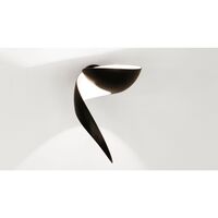 Flame Wall Lamp Small Black