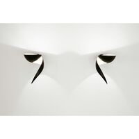 Flame Wall Lamp Small Black