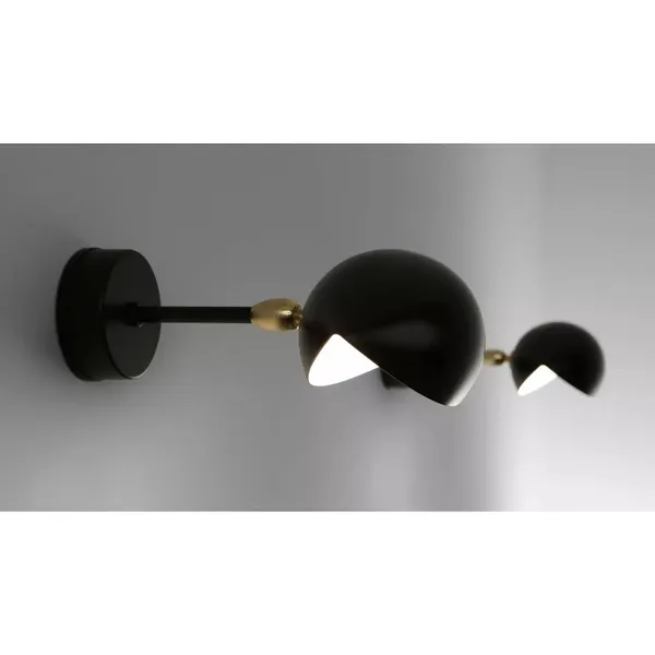Serge Mouille Eye Pequeño Negro – Lámpara de pared — imagen 2