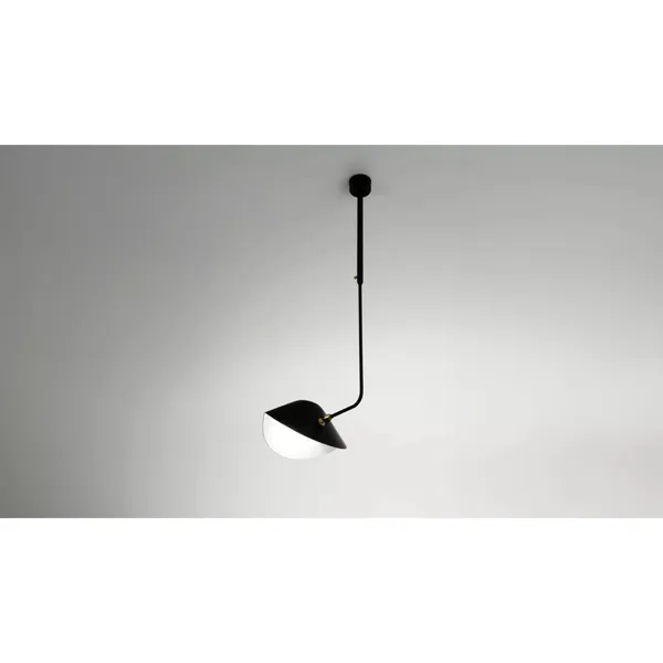 Bibliothèque Curved Ceiling Light Black