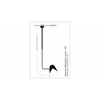 Bibliothèque Curved Ceiling Light Black