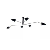 6 Rotating Arms Ceiling Light Black/ White