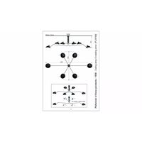 6 Rotating Arms Ceiling Light Black/ White