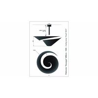Snail Ceiling Light Ø60 Black