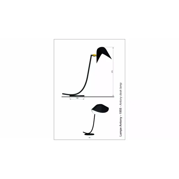 Antony Desk Lamp Black
