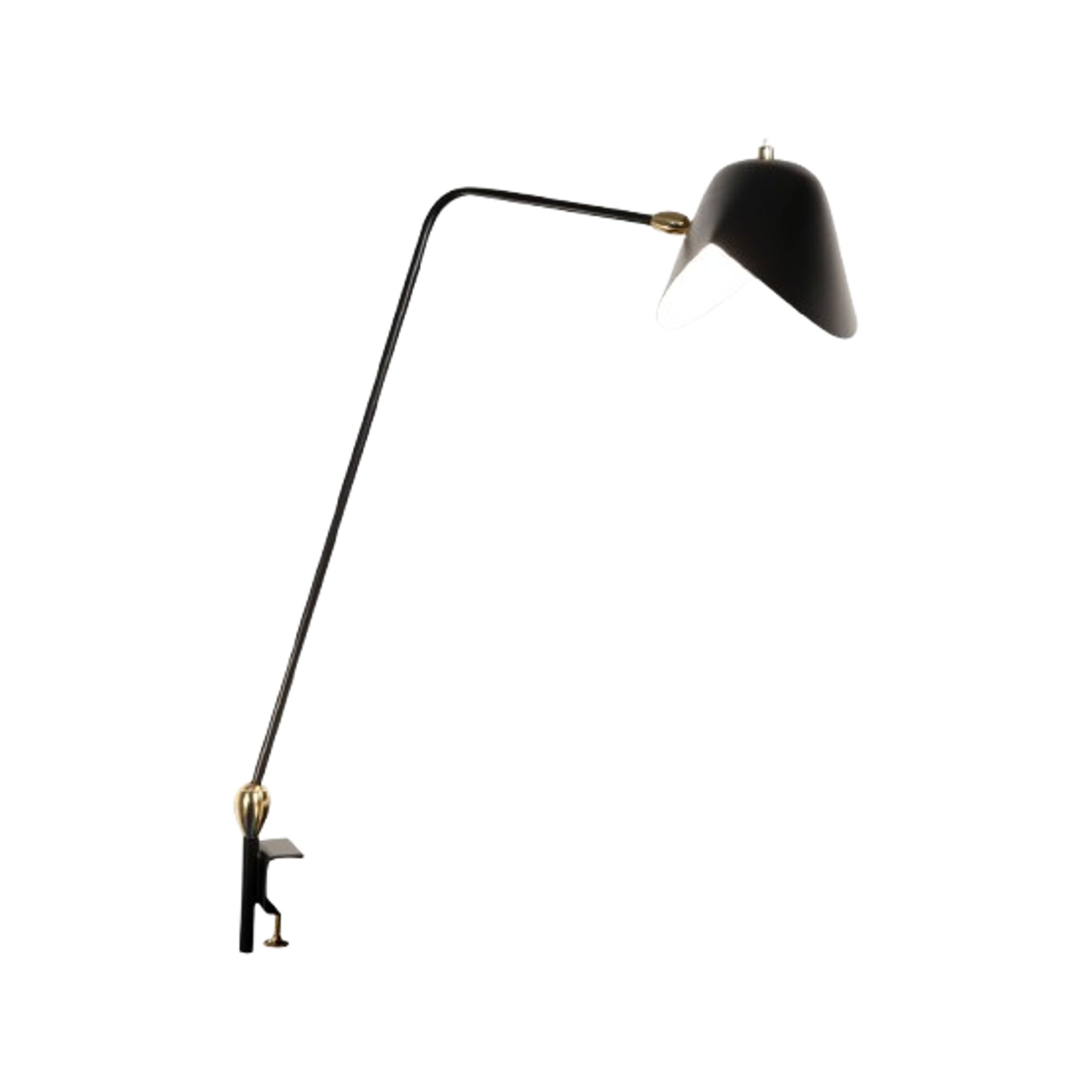 Two Rotulas Agrafée Skrivebordslampe Sort