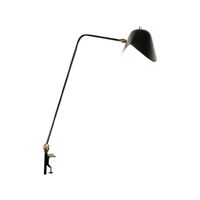 Two Rotulas Agrafée Desk Lamp Black