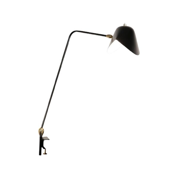 Two Rotulas Agrafée Skrivebordslampe Sort