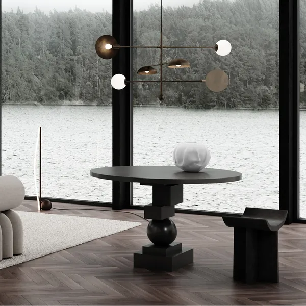 Artist Dining Table Ø120 Coffee