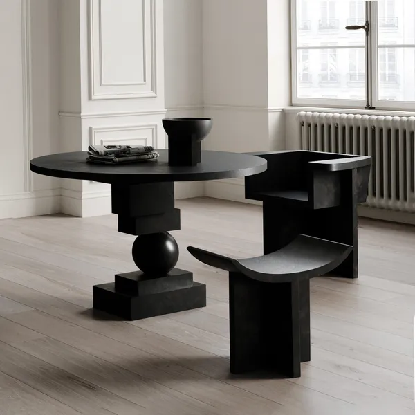 Artist Dining Table Ø120 Coffee