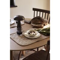 Rita Set Textile 4 Sets de Table + 4 Serviettes Blanc/Beige