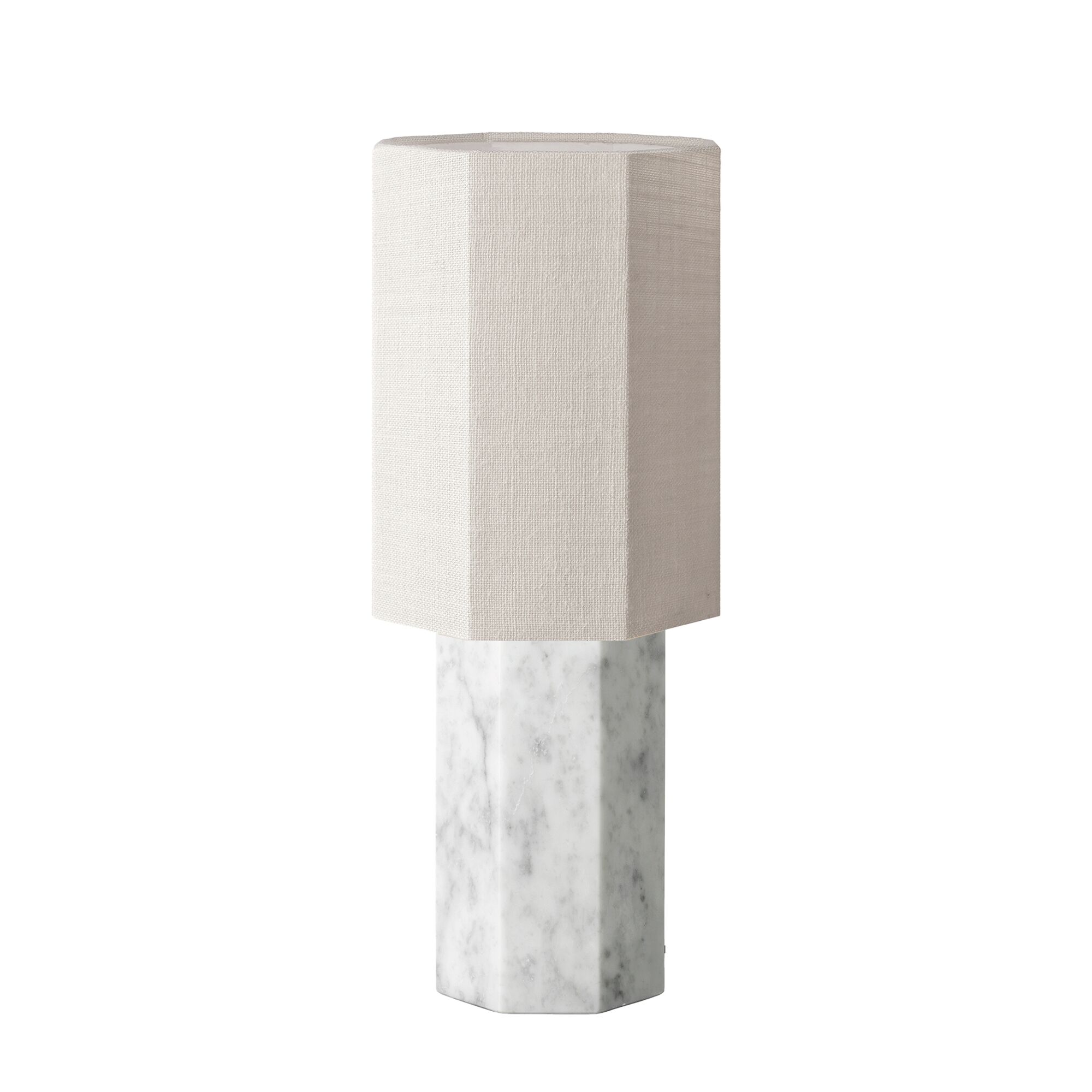 Eight Over Eight Bordslampa Stor Vit Marmor/Jute Vit