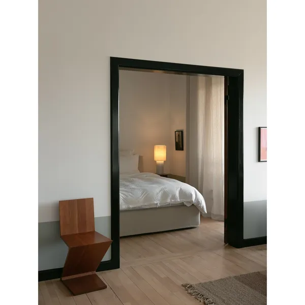Eight Over Eight Table Lamp Large White Marble/Jute White