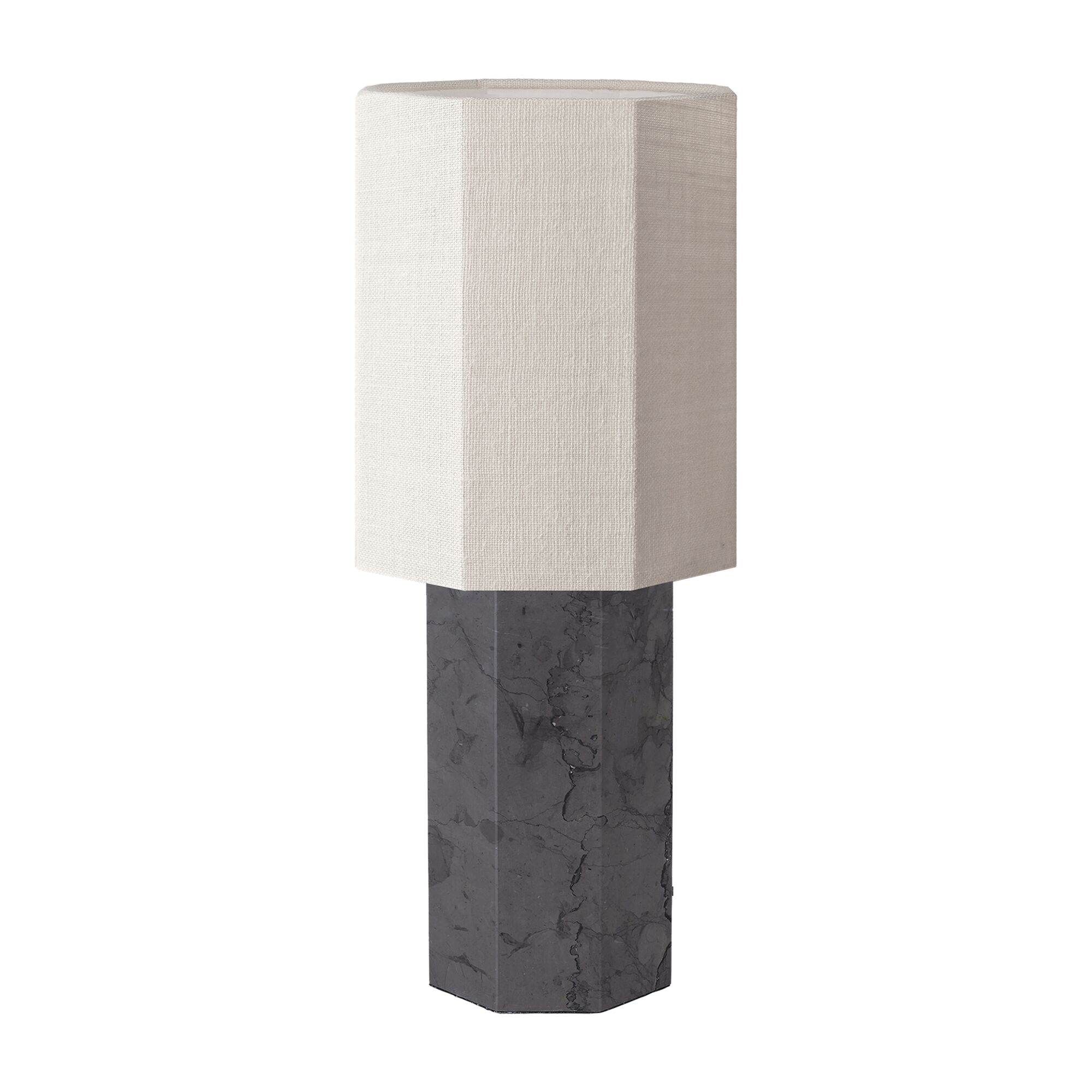 Eight Over Eight Bordslampa Grande Gr&aring; Marmor/Jute Vit