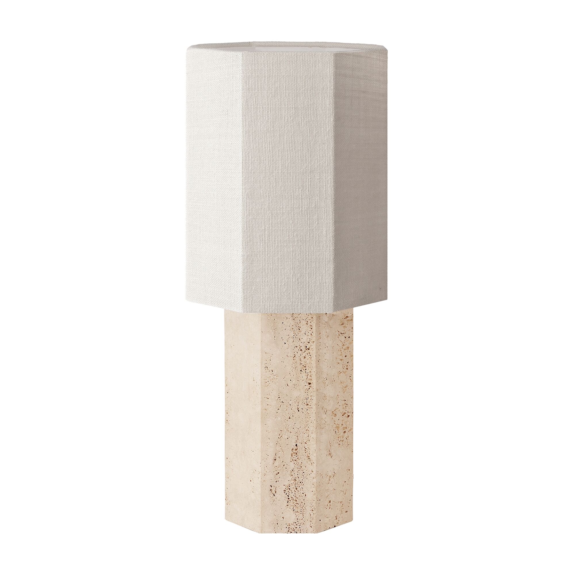 Eight Over Eight Bordslampa Grande Travertin/Jute Vit