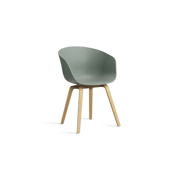 AAC22 Dining Chair Oak/Fall Green