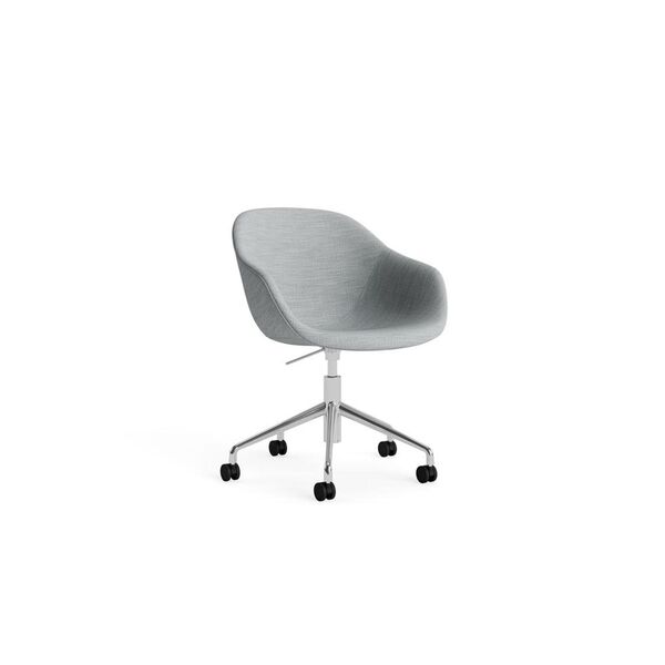AAC253 Snurrstol med hjul Aluminium/Remix 123