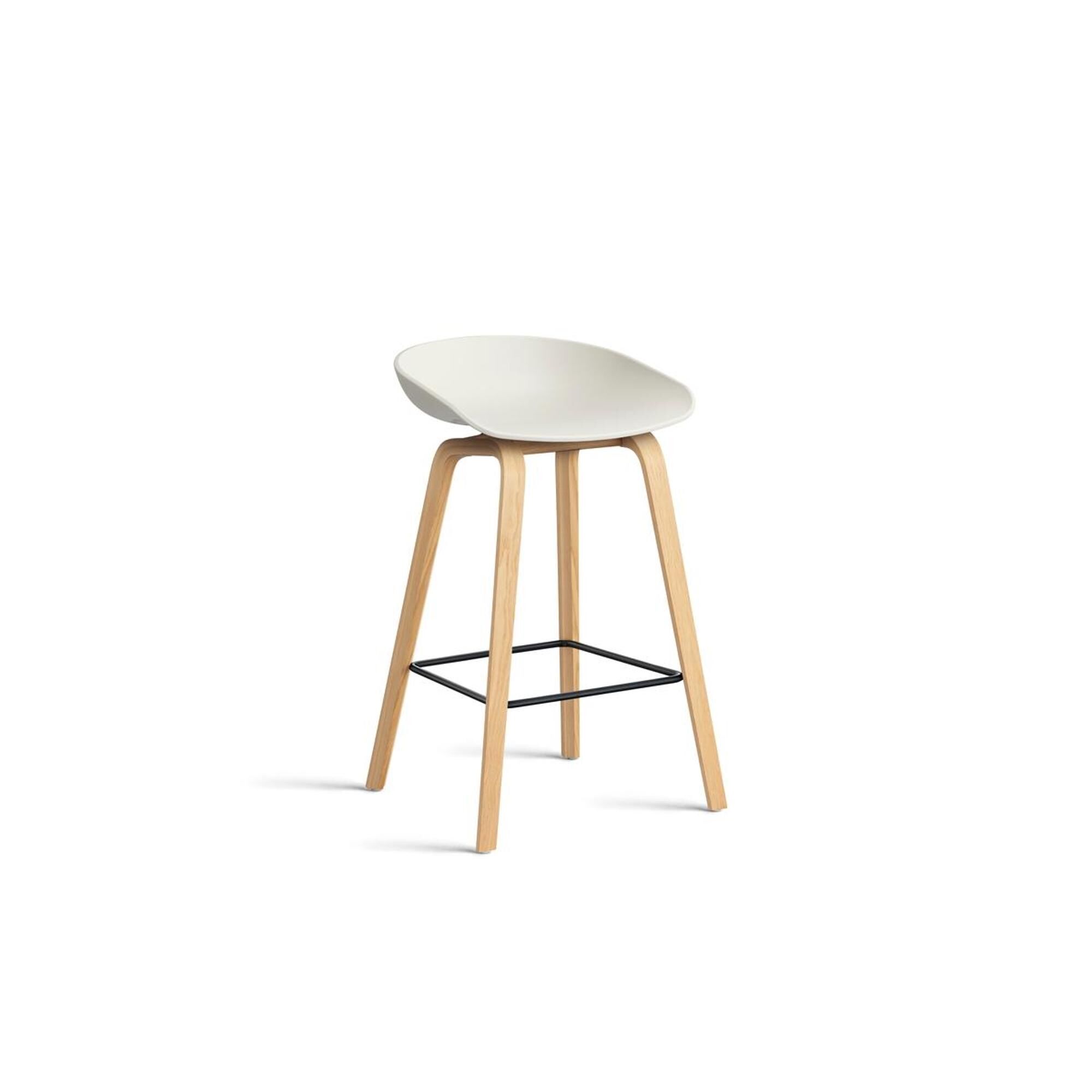 AAS32 Barstol H65 Eg/Stål/Melange Cream