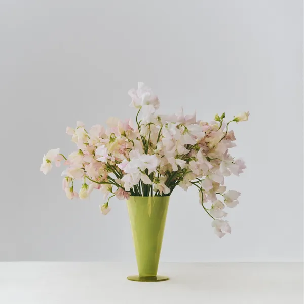 Conical Vase Small Light Green/Dark Lime
