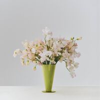 Conical Vase Small Light Green/Dark Lime