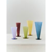 Conical Vase Small Light Green/Dark Lime