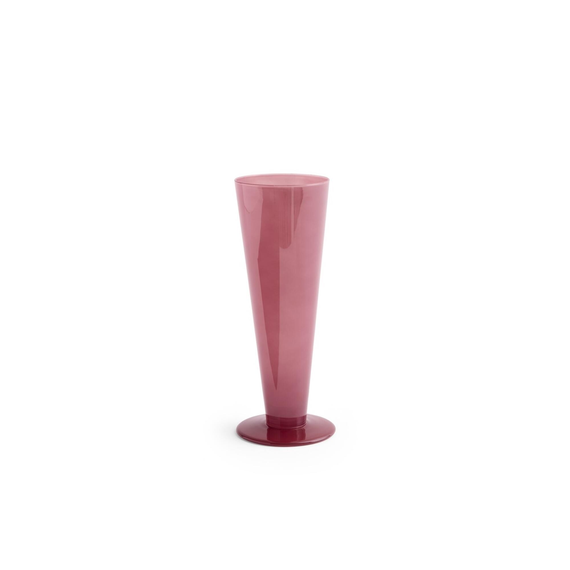 Vase Conique Rose moyen/Rouge Foncé