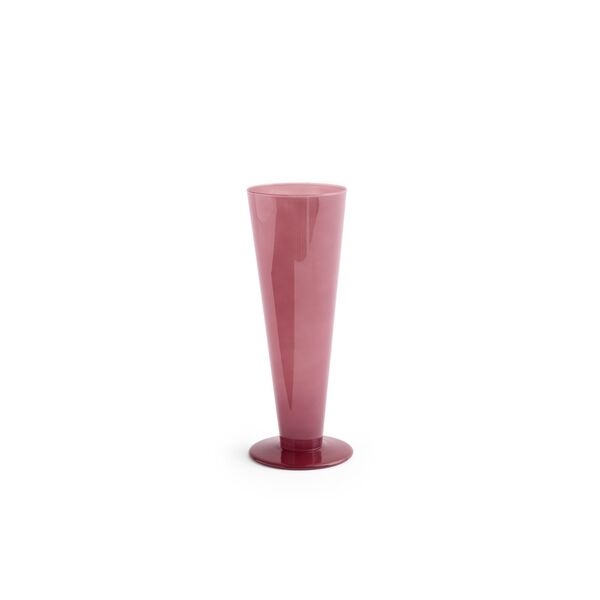 Conische Vaas Middelroze/Donkerrood