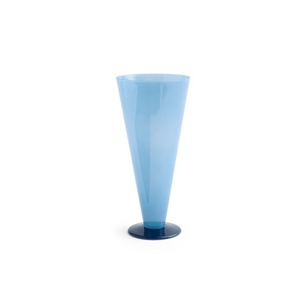 Jarrón Cónico Grande Azul Petróleo/ Azul Oscuro