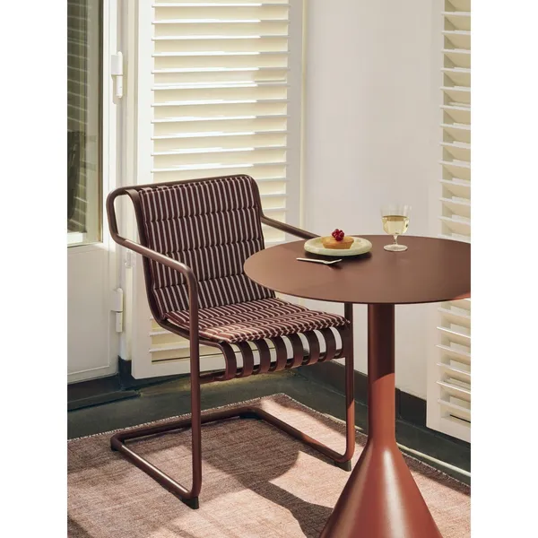 Terrazza Seat Cushion 82x40 Grey Bold Stripe