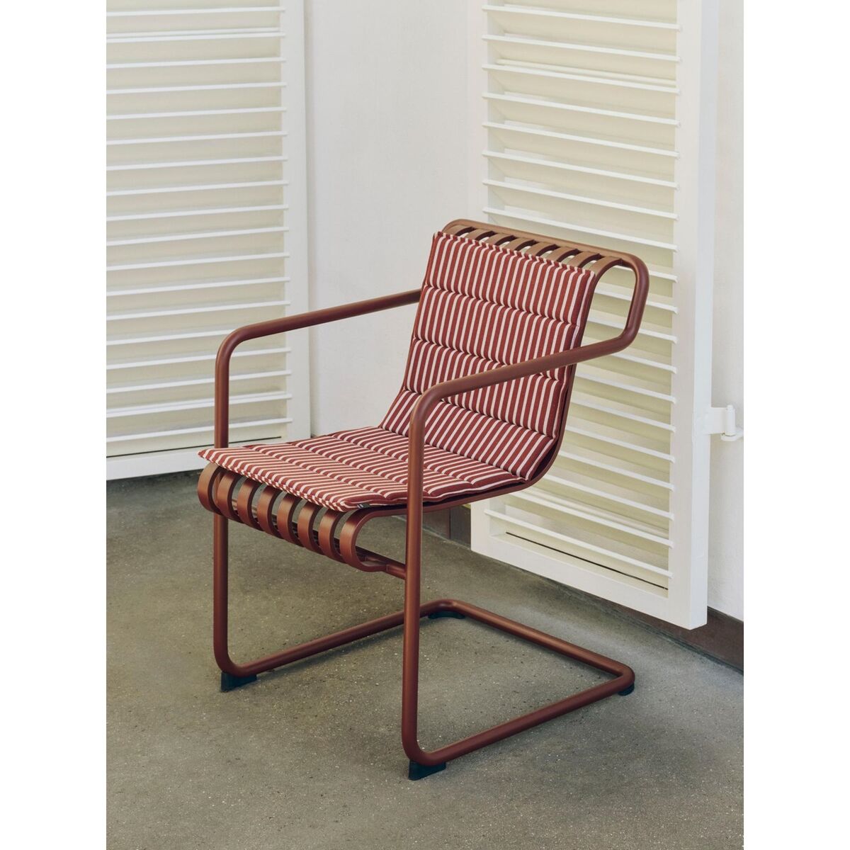 Cojín de Asiento Terrazza 82x40 Gris Raya Atrevida