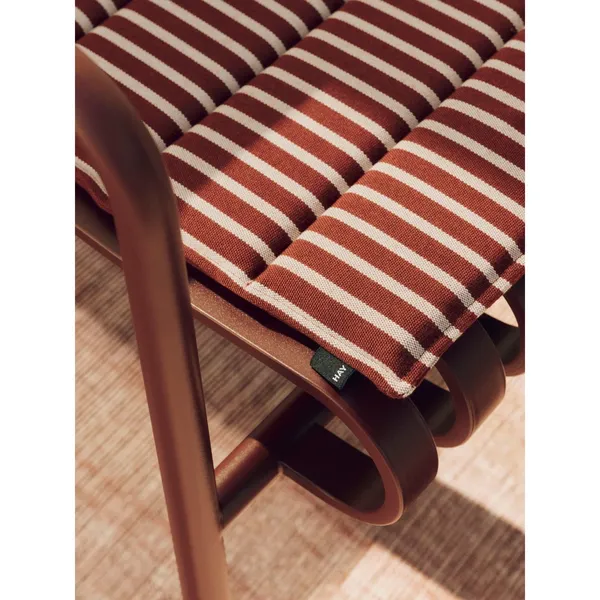 Terrazza Seat Cushion 82x40 Grey Bold Stripe