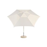 Terrazza Hexagon Parasol Off-White/ Gray