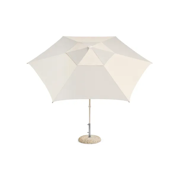 Sombrilla Hexagonal Terrazza Blanco Roto/ Gris
