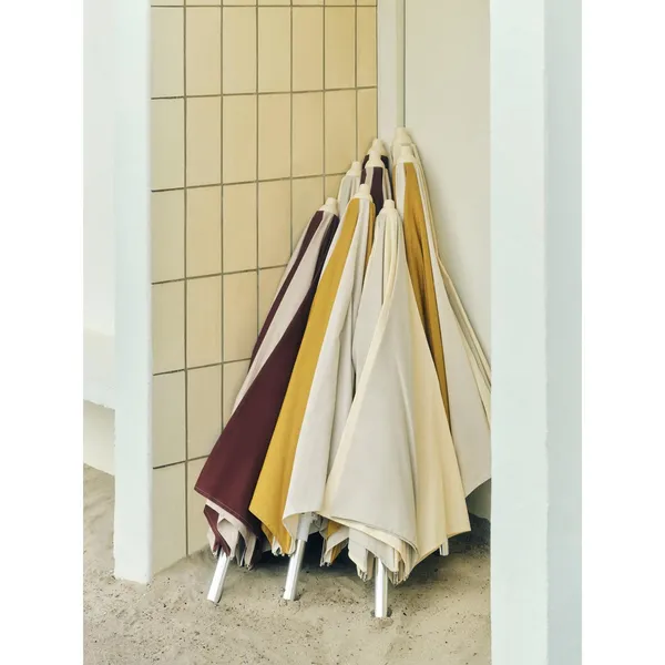Sombrilla Hexagonal Terrazza Blanco Roto/ Gris