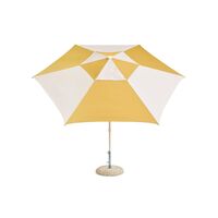 Terrazza Sechseck-Sonnenschirm, Cremeweiß/Ocker