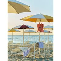 Terrazza Octagon Parasol Off-White/Ochre