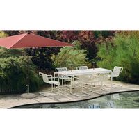 Terrazza Square Parasol Off-White/ Gray