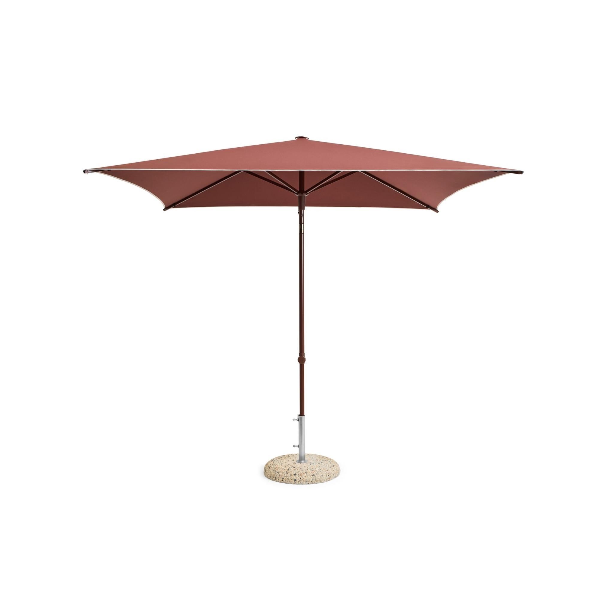 Terrazza Square Parasol Off-White/Burgundy