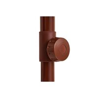 Terrazza Square Parasol Off-White/ Burgundy